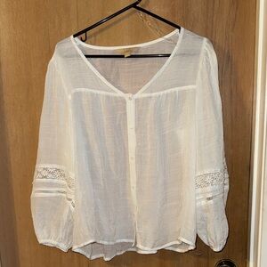 Hope & Harlow Elegant White Women's Top